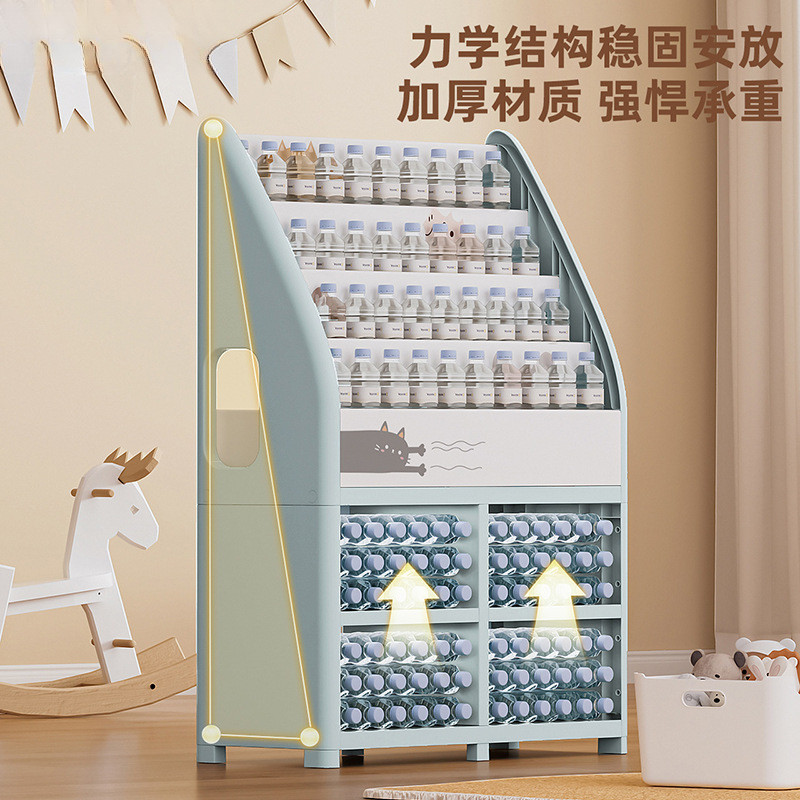 儿童书架卡通塑料多层置物架玩具