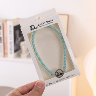 Lucky Day电话线发箍女TT圈网红运动发圈小众发饰感洗脸头箍手链