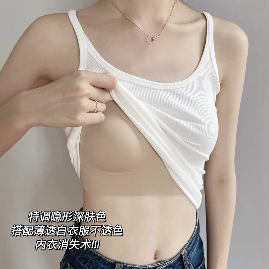 隐形无痕爆款抹胸式大露背内衣不透色舒适文胸细带带胸垫美背