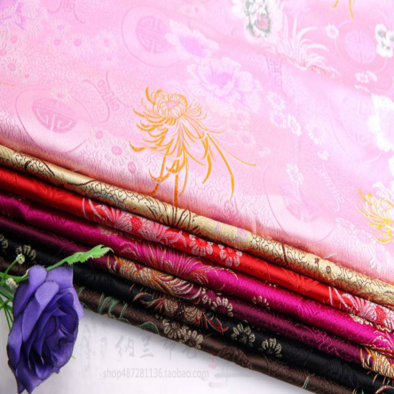 织锦缎中国风唐装旗袍古装娃衣