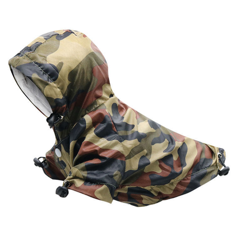 工厂狗狗新款宠物冲锋衣雨衣小型犬猫咪泰迪法斗防雪迷彩雨衣批发
