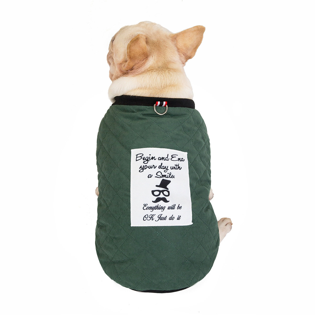 宠物衣服斗牛犬法斗京巴沙皮狗狗衣服秋冬装19斗牛格子两脚棉衣