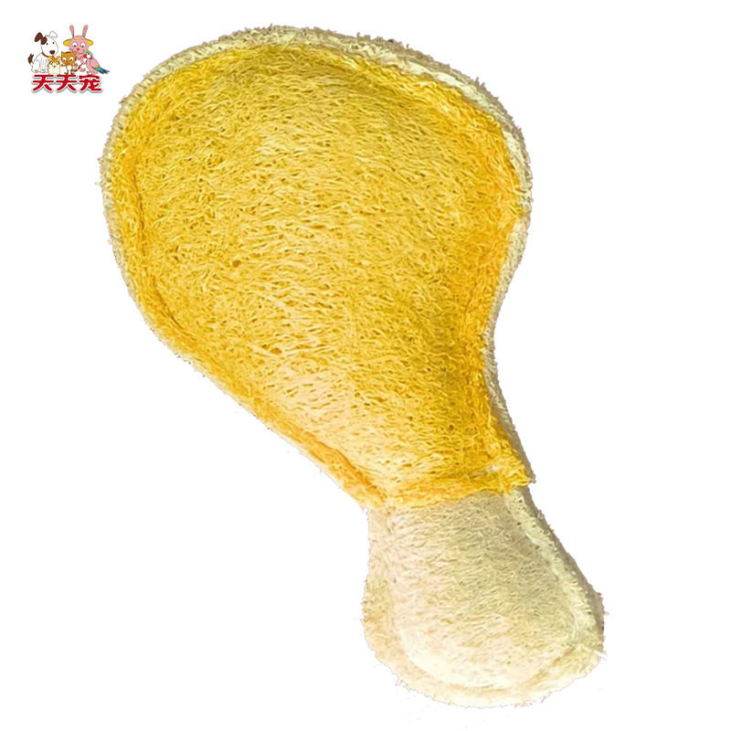 狗玩具安全耐咬清洁口腔异味丝瓜络鸡腿型宠物玩具天然