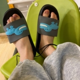 网红情侣款卡通一字拖鞋男女1716，男鞋拖鞋，星座517