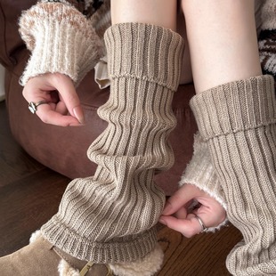堆堆针织袜套女小腿长袜套秋冬保暖显瘦腿套小腿袜子女配雪地靴