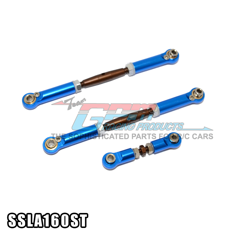 TRAXXAS SLASH 4X4短卡车鋼拉杆組合連鋁波腳-3件裝 SSLA160ST