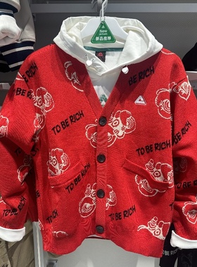 匹克开衫毛衣2024春季新款针织衫时尚潮流宽松休闲外套 FM241000