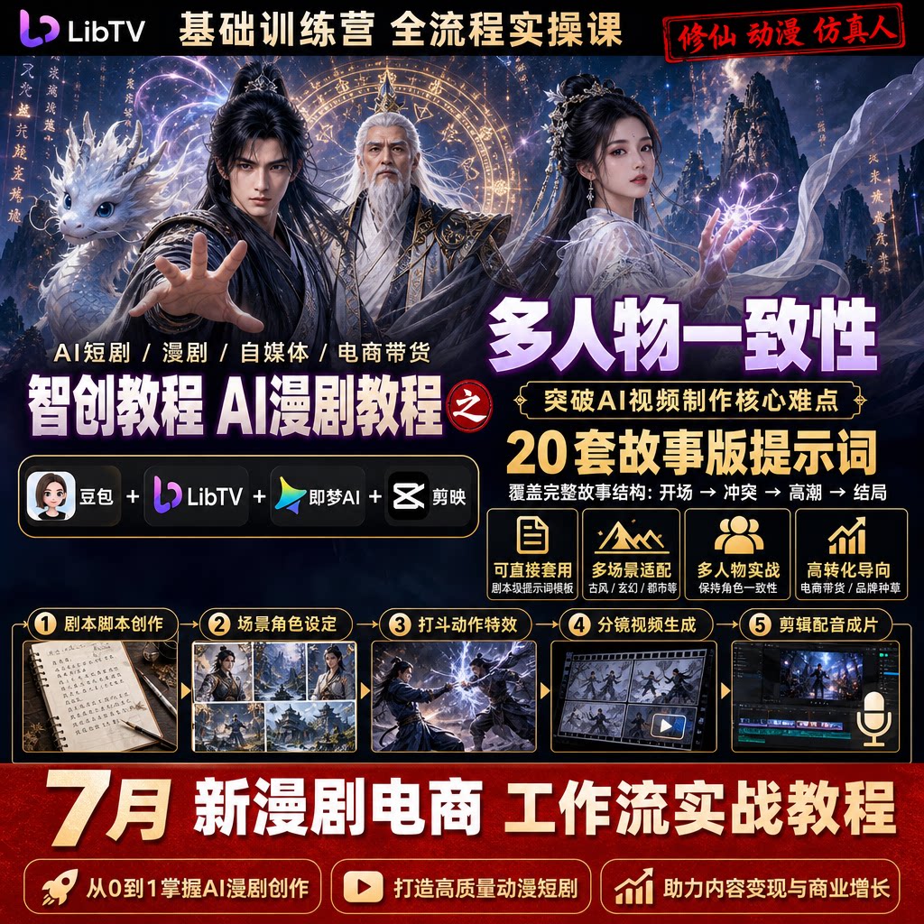 ai故事版调度提示词image2seedance2漫剧电商带货视频LibTV教程 - 实物图