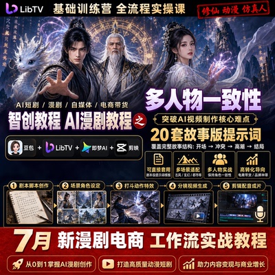 ai故事版调度提示词image2seedance2漫剧电商带货视频LibTV教程