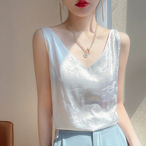 真丝吊带背心女真丝吊带背心女