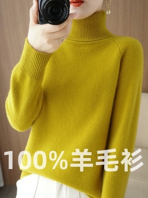高领毛衣女秋冬2023新款