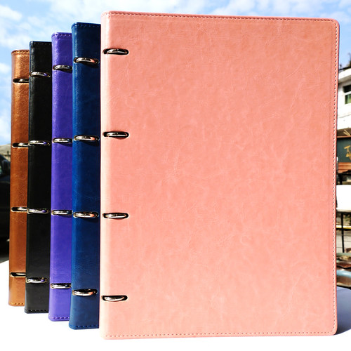 高档PU文件夹A4相册菜谱活页外壳