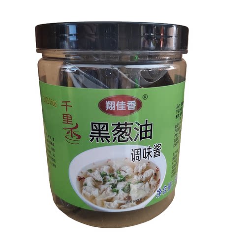 黑葱油调味酱500克瓶装调味料
