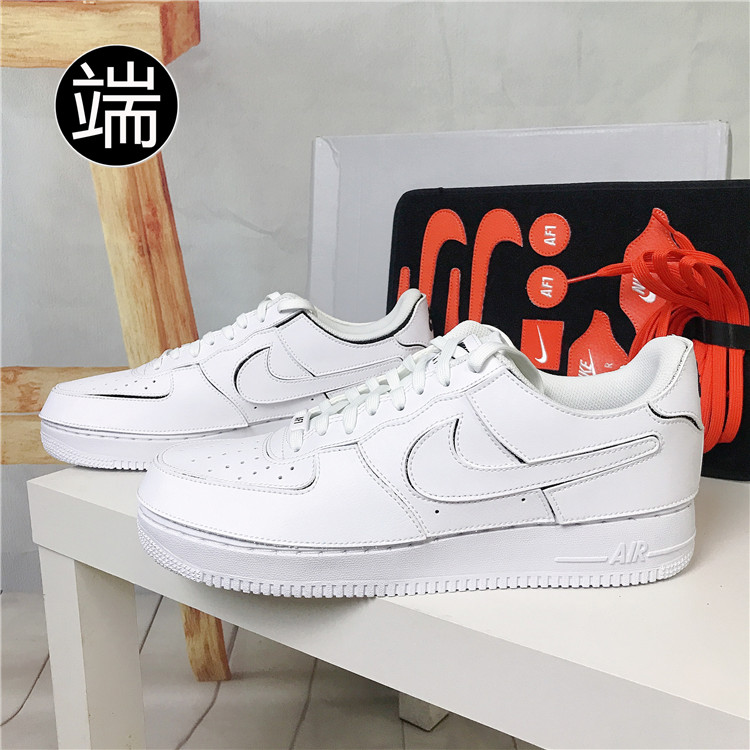 Nike Air Force1 AF1纯白拆卸魔术贴空军一号 CZ5093-100 CT3840-封面