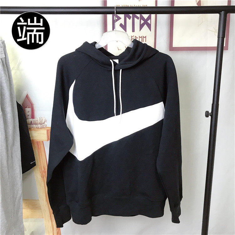 耐克nike nsw男子针织大logo运动休闲连帽卫衣dd8223-dm0993-010