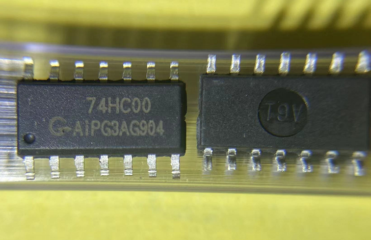 原装正品 74hc00 封装sop14 逻辑门反相器  i-core中微爱芯
