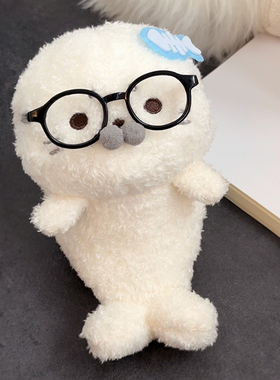 海豹手机毛绒支架懒人手机座可爱桌面摆件玩具公仔潮玩送朋友礼物