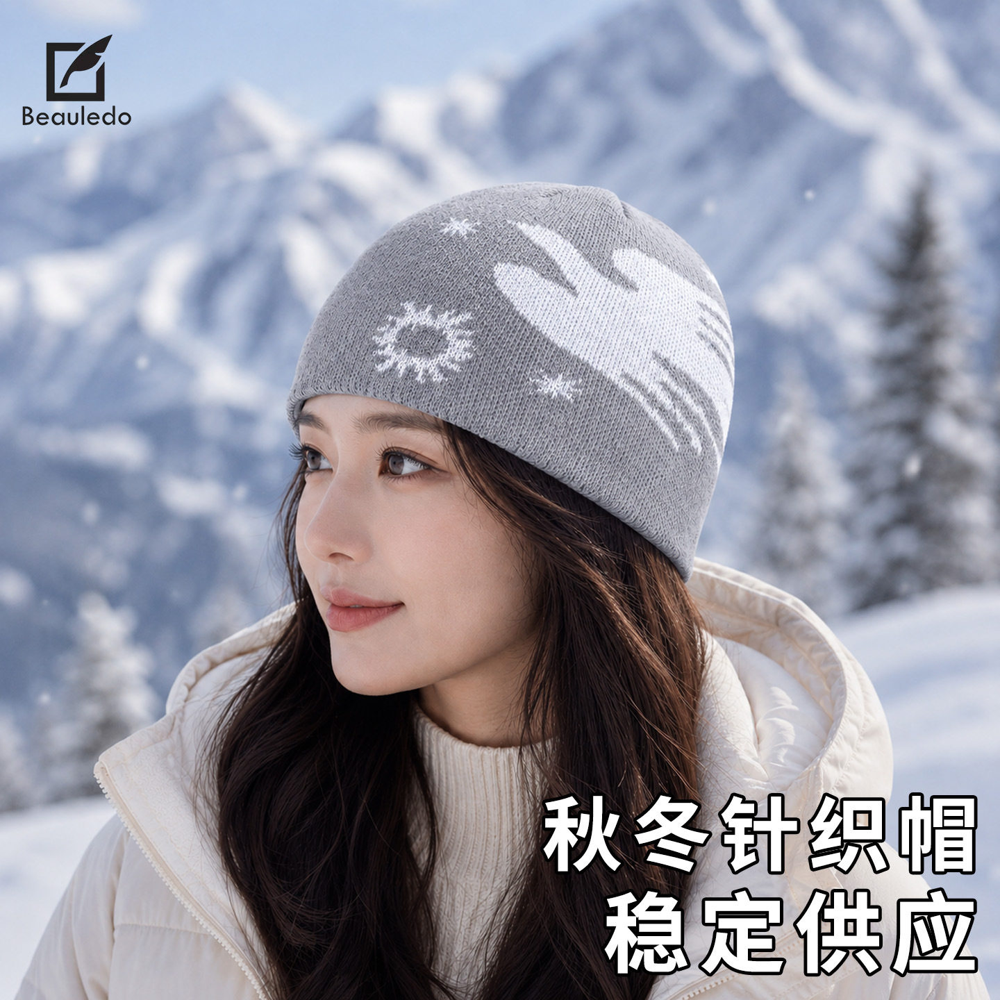 韩版嘻哈护耳针织毛线帽