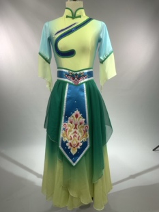 采茶姑娘演出服儿童表演女装舞蹈服