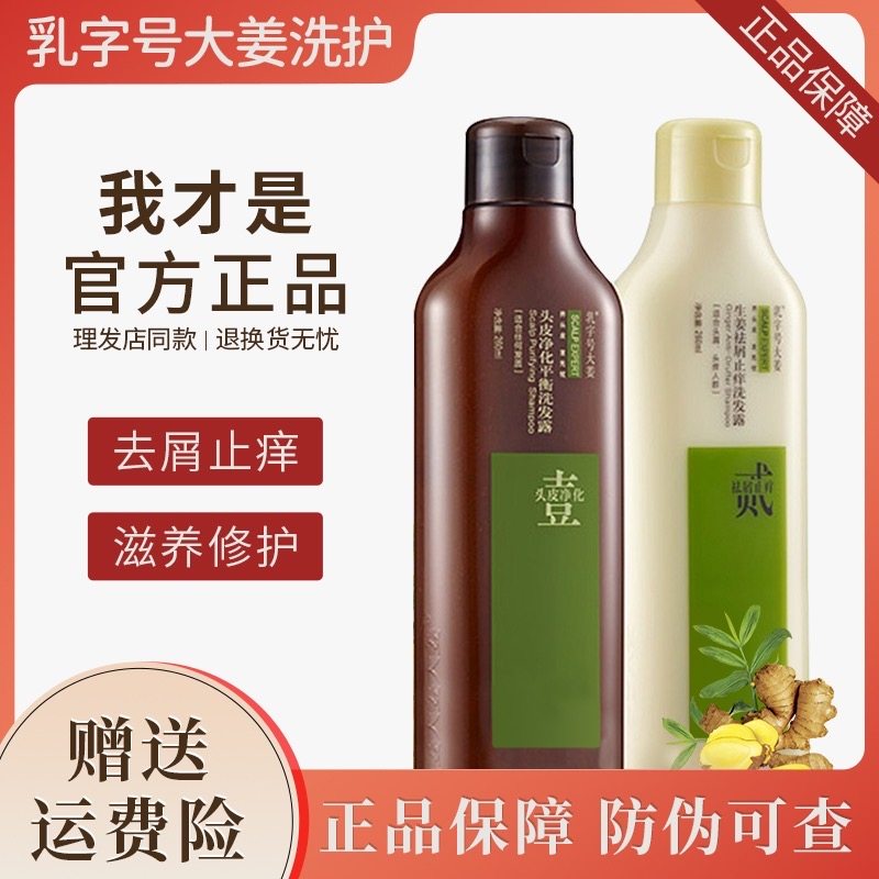 乳字号大姜乳姜双剂洗发水去屑止痒滋养修复控油正品发廊同款柔顺