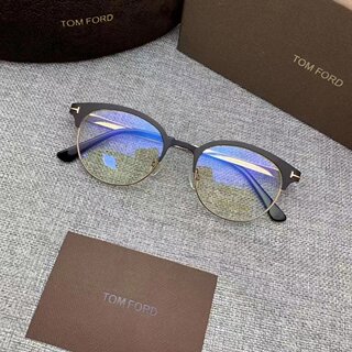 TomFord汤姆福特眼镜框男女复古圆框配近视防蓝光眼镜架轻TF5382