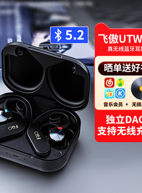 FiiO/飞傲 UTWS5 2025 真无线蓝牙耳挂aptX无损MMCX/0.78耳机