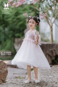 女童装2024年三三两两夏季新款古装汉服国风超美超仙连衣裙襦裙