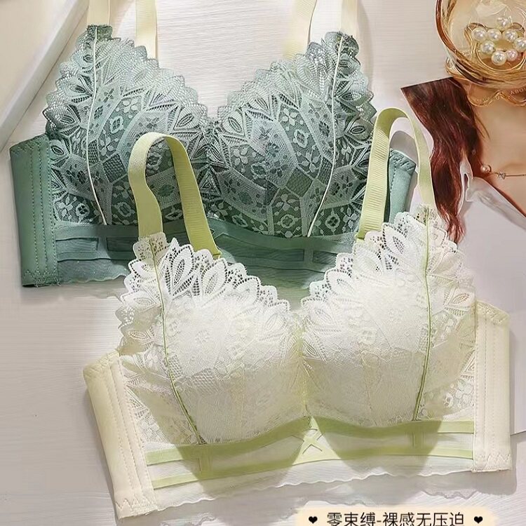 水芙莲性感无钢圈小胸聚拢内衣