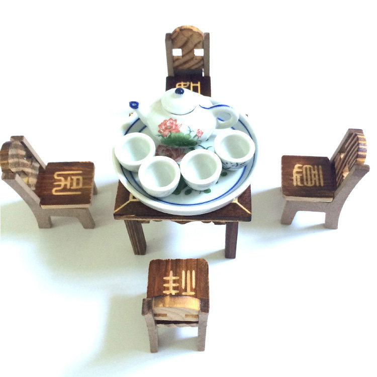 椅子仿真木制品家具模型图片