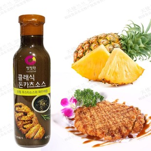 韩国进口清净园菠萝猪排调味酱400g 炸猪排沙司蘸酱猪排盖饭汁104