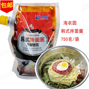 海农园韩式拌面酱750g 韩国料理用拌筋面酱凉面冷面辣酱拌面调料