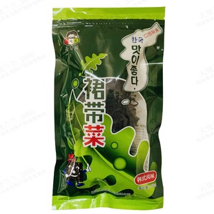 24整箱薄海带韩国海带汤韩式 小伙子清净园海带裙带菜100g 干海带