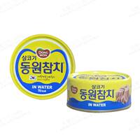 Three canned tuna from Dongwon, South Korea, original spicy vegetable and cheese salad, sushi, kimchi soup thumbnail 2