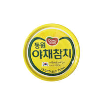 Three canned tuna from Dongwon, South Korea, original spicy vegetable and cheese salad, sushi, kimchi soup thumbnail 5
