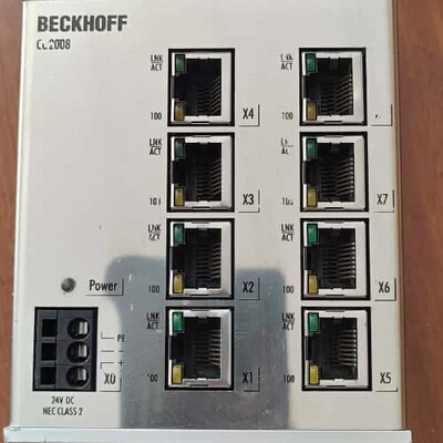 议价倍福CU2008-0000百兆8口工业交换机 Etherne可维修