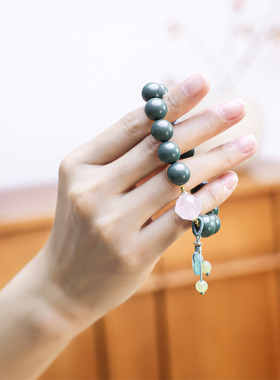 蓝药师平安扣合香珠药香珠手串女