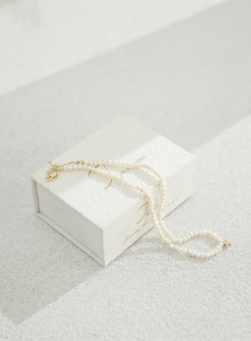 巴洛克珍珠S925银十字架法式项链