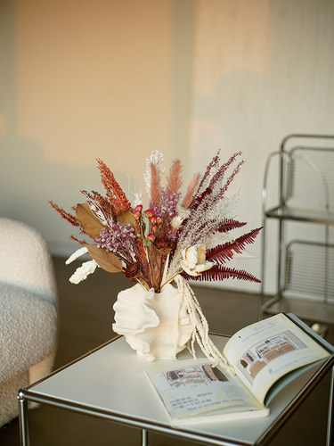 干花瓶插花永生摆件家居样板间拍摄道具不规则花瓶台面民宿装饰