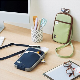 日本直邮LIHIT LAB.喜利Cat's 休闲事务包斜挎包日系ins潮包可爱猫咪多功能出行小背包男女生包挎包通勤包