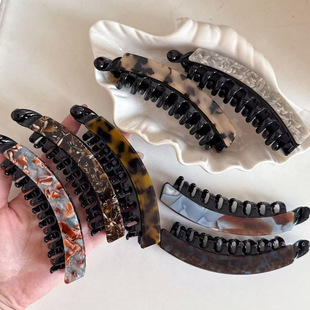 复古大号香蕉夹醋酸片扭扭夹马尾夹横夹发量多发夹发饰女