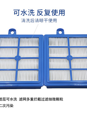 配飞利浦吸尘器FC9911 FC9912 9920 9932出风过滤网滤芯海帕配件