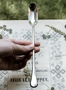 316L不锈钢复古长柄搅拌勺蜂蜜奶茶沙冰调酒长柄勺嗨杯棒冰激凌勺