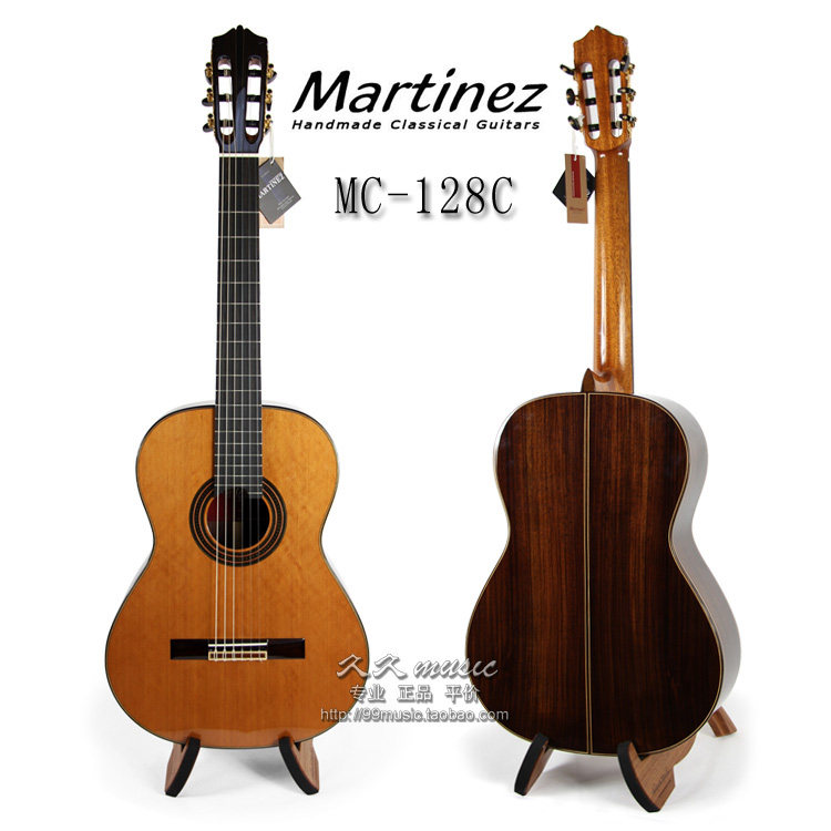 湖北总代理◆Martinez玛丁尼 马丁尼 MC-128 全单板手工古典吉他