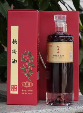 忆中梅仙居杨梅酒1斤*2高度果酒