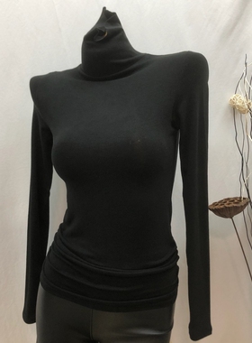 爆款韩国现货正品 少女博主 性感魅力黑色紧身打底衫T恤BT211蒖by