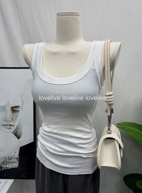 【神tee自留】版型好到爆！人人穿显瘦U领宽肩带遮副乳吊带背心女