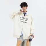 趋势25秋装设计款开衫大码宽松美式卫衣外套JK102P68控98，女装短外套，电商A031