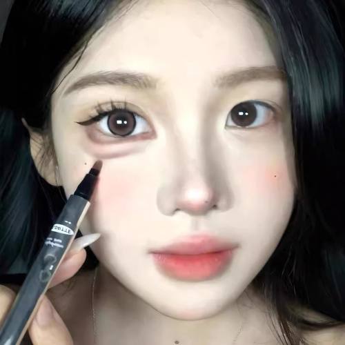 3D妈生感卧蚕~双头卧蚕笔粉色裸色勾勒下至一抹成型卧蚕笔女防水