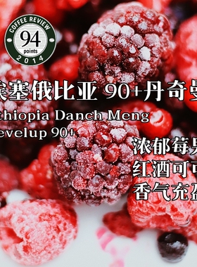 咖啡巴士埃塞俄比亚90+日晒丹奇曼CR94分下单烘焙227克手冲咖啡豆