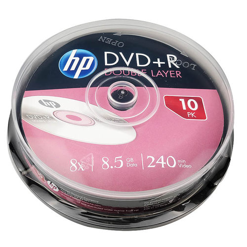 惠普DVD+RDL8X空白刻录盘10片